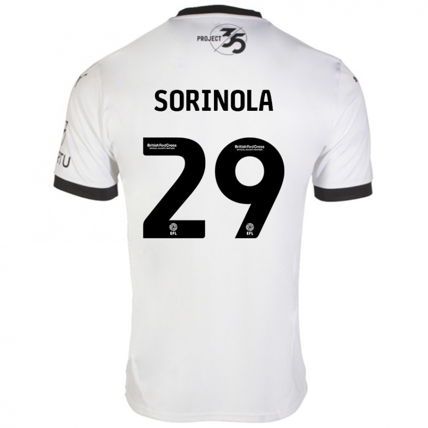 Homem Camisola Matthew Sorinola #29 Preto Branco Alternativa 2024/25 Camisa Brasil