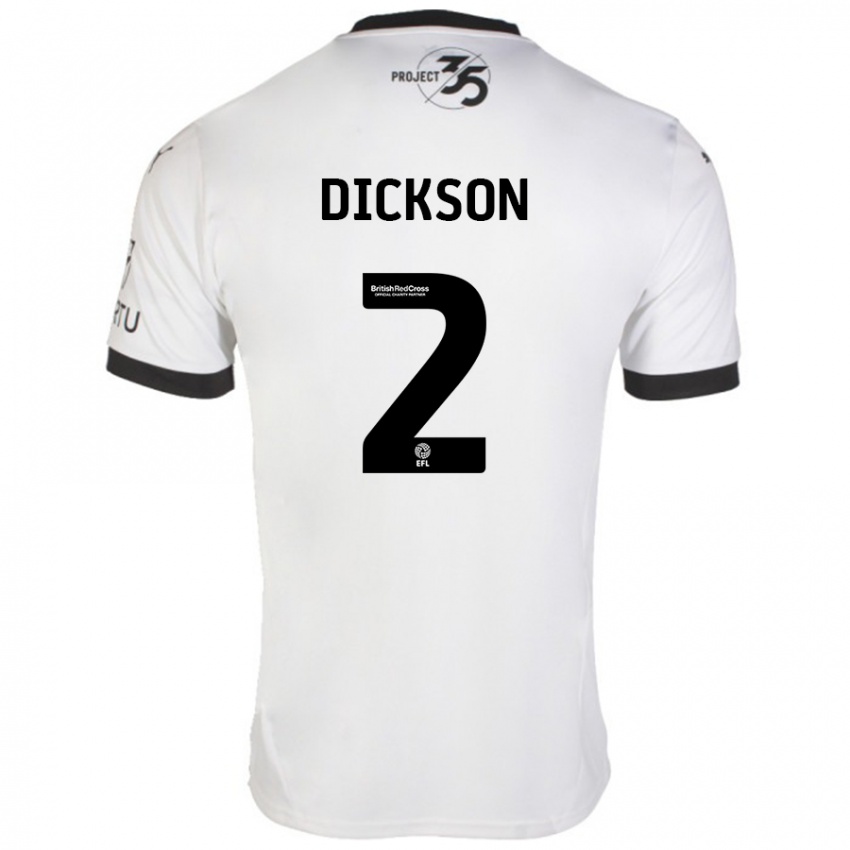 Homem Camisola Katie Dickson #2 Preto Branco Alternativa 2024/25 Camisa Brasil