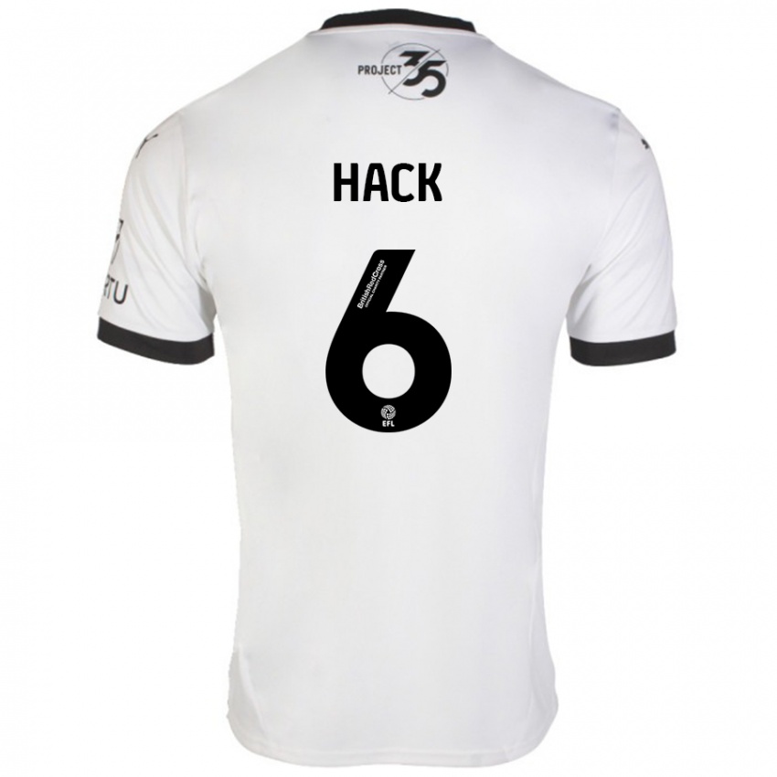 Homem Camisola Lucy Hack #6 Preto Branco Alternativa 2024/25 Camisa Brasil