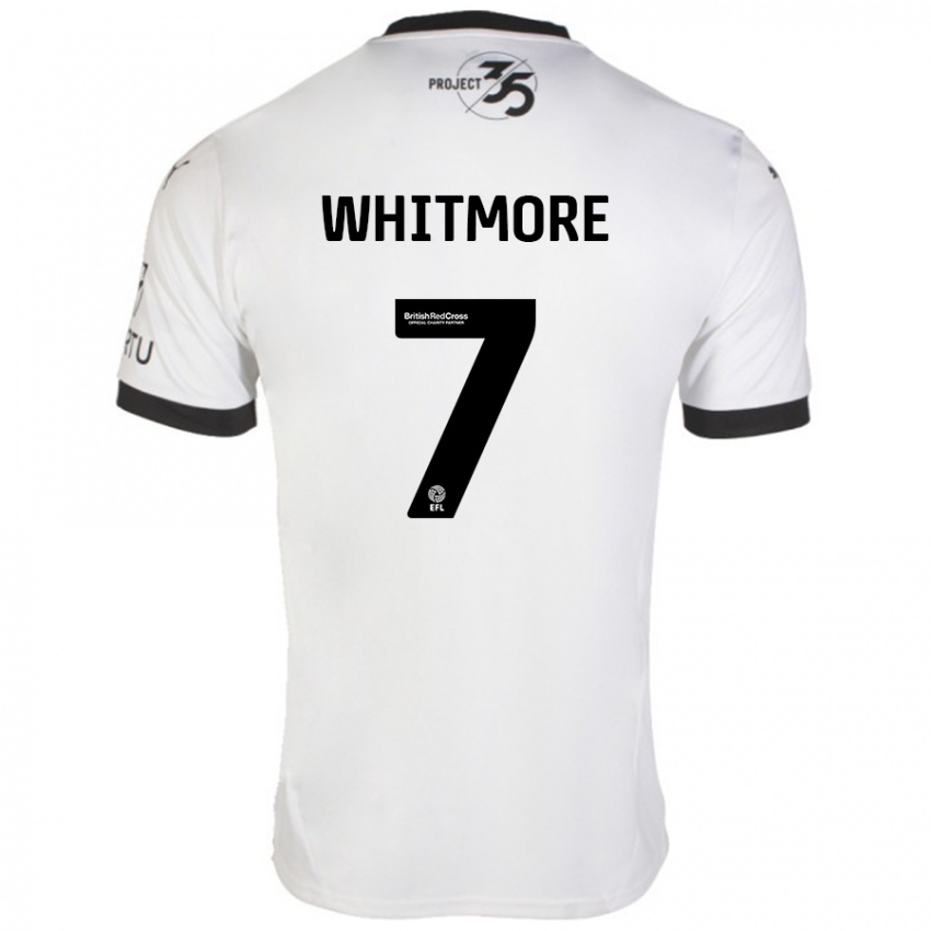 Homem Camisola Charlotte Whitmore #7 Preto Branco Alternativa 2024/25 Camisa Brasil