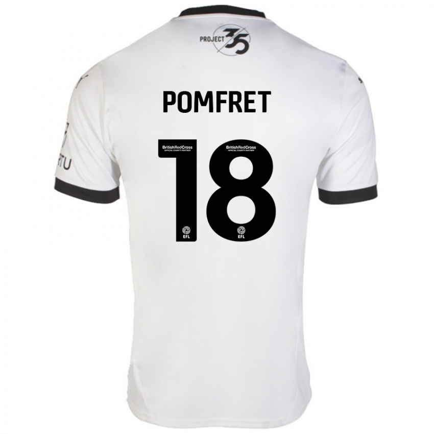 Homem Camisola Taya Pomfret #18 Preto Branco Alternativa 2024/25 Camisa Brasil