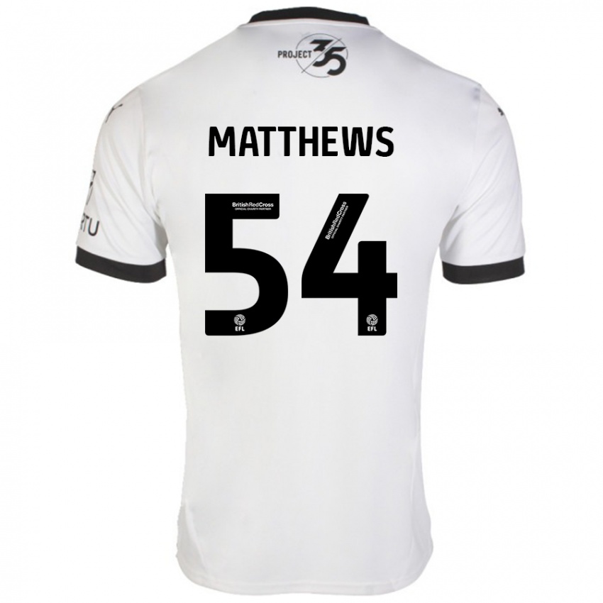 Homem Camisola Jack Matthews #54 Preto Branco Alternativa 2024/25 Camisa Brasil