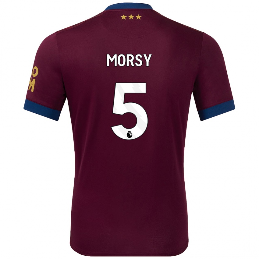 Homem Camisola Samy Morsy #5 Castanho Alternativa 2024/25 Camisa Brasil