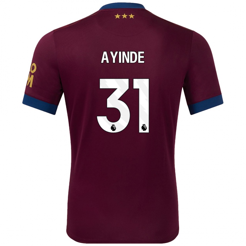 Homem Camisola Leon Ayinde #31 Castanho Alternativa 2024/25 Camisa Brasil