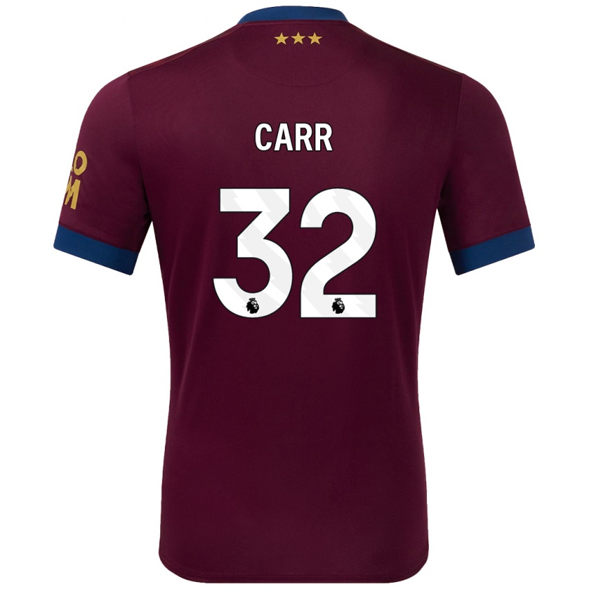 Homem Camisola Ryan Carr #32 Castanho Alternativa 2024/25 Camisa Brasil