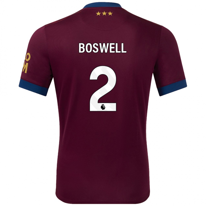 Homem Camisola Maria Boswell #2 Castanho Alternativa 2024/25 Camisa Brasil