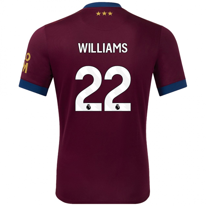 Homem Camisola Evie Williams #22 Castanho Alternativa 2024/25 Camisa Brasil