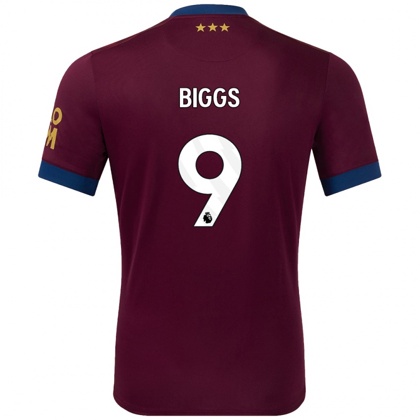 Homem Camisola Maddie Biggs #9 Castanho Alternativa 2024/25 Camisa Brasil