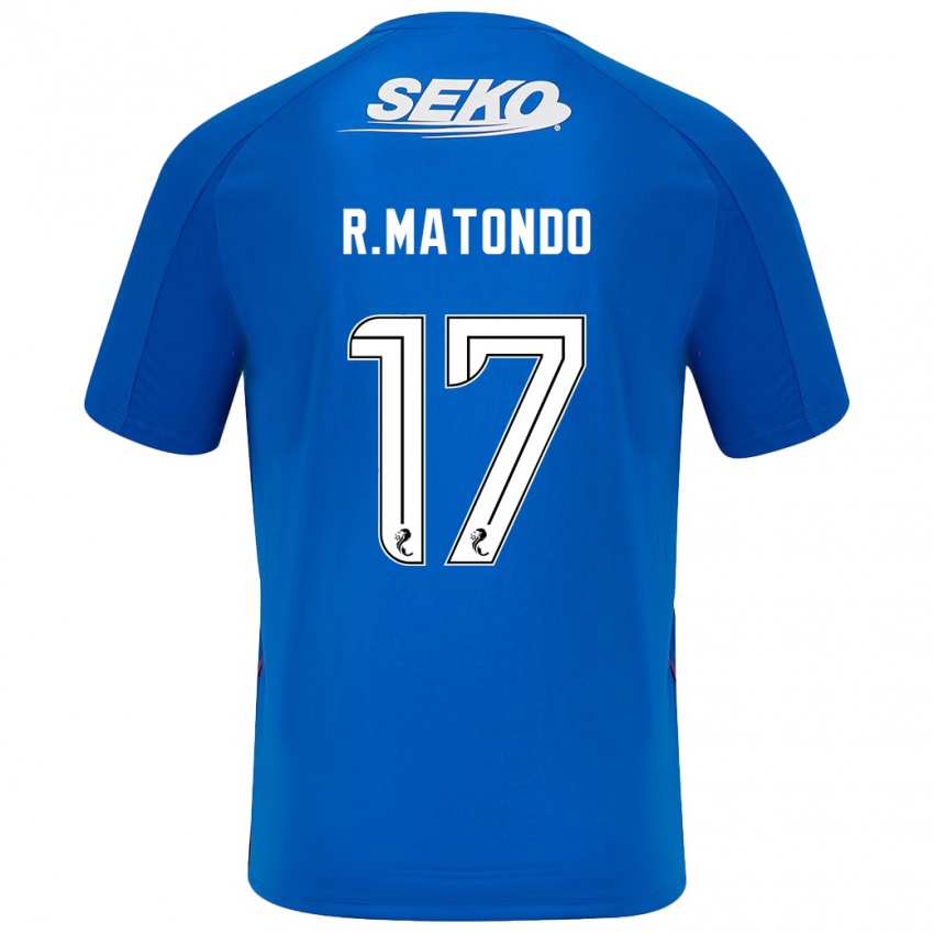 Mulher Camisola Rabbi Matondo #17 Azul Escuro Principal 2024/25 Camisa Brasil