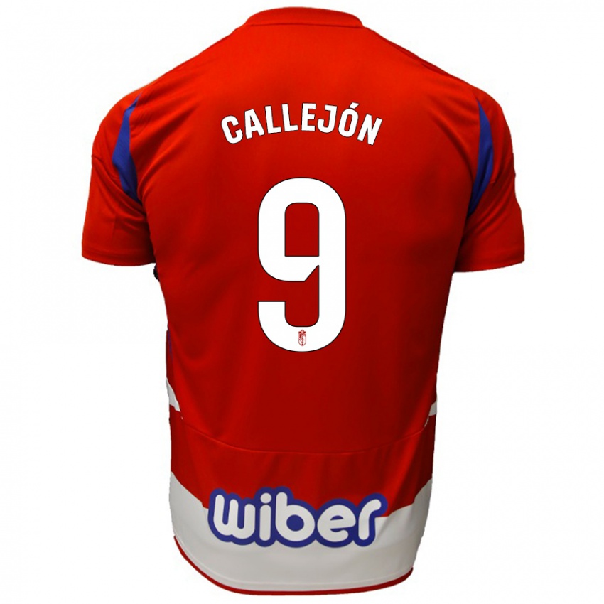 Mulher Camisola Jose Callejon #9 Azul Vermelho Branco Principal 2024/25 Camisa Brasil