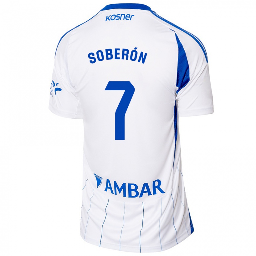 Mulher Camisola Mario Soberón #7 Vermelho Branco Principal 2024/25 Camisa Brasil