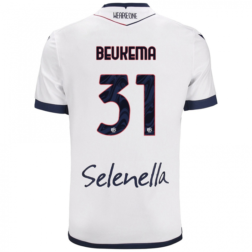 Mulher Camisola Sam Beukema #31 Azul Real Branco Alternativa 2024/25 Camisa Brasil