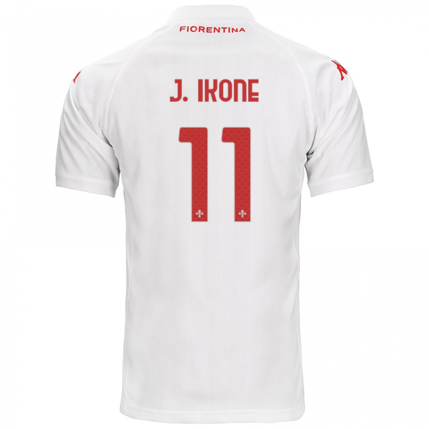 Mulher Camisola Jonathan Ikone #11 Branco Alternativa 2024/25 Camisa Brasil