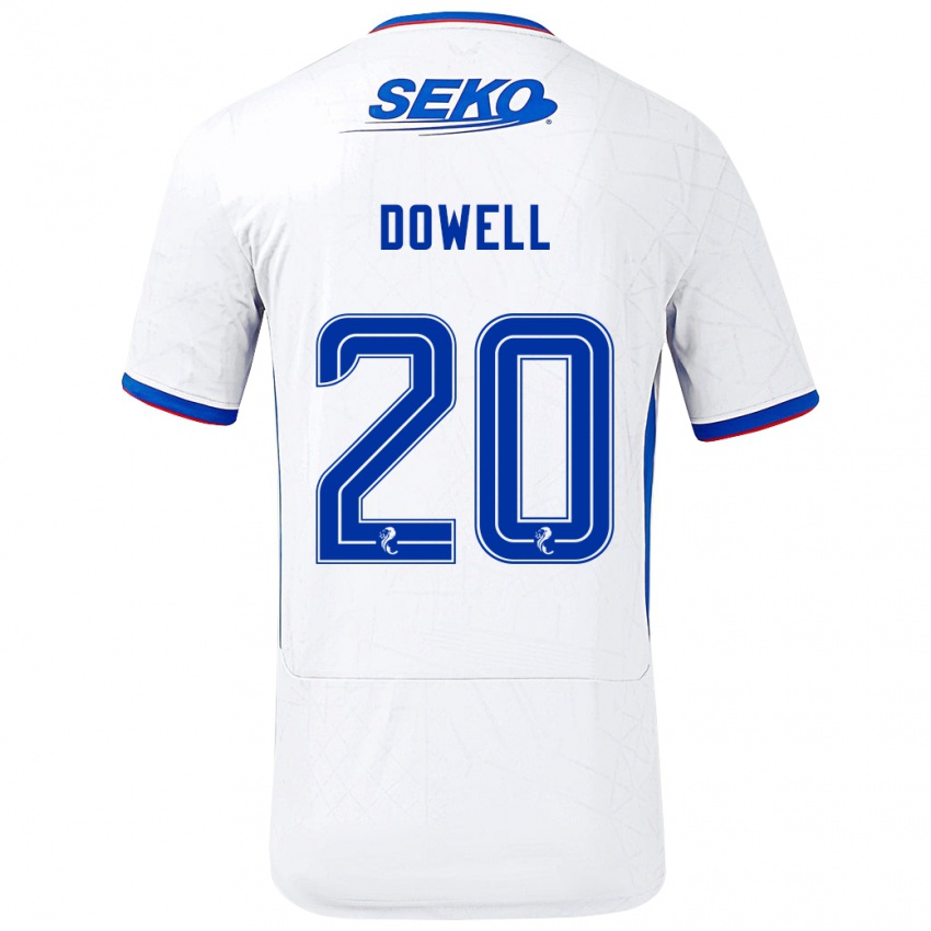 Mulher Camisola Kieran Dowell #20 Azul Branco Alternativa 2024/25 Camisa Brasil