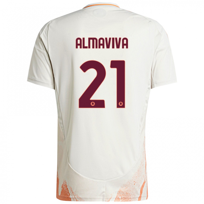 Mulher Camisola Mattia Almaviva #21 Creme Branco Laranja Alternativa 2024/25 Camisa Brasil