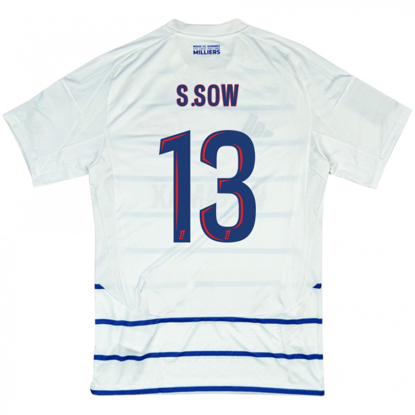 Mulher Camisola Saïdou Sow #13 Azul Branco Alternativa 2024/25 Camisa Brasil