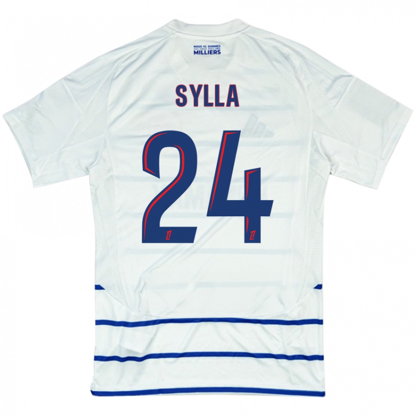 Mulher Camisola Abakar Sylla #24 Azul Branco Alternativa 2024/25 Camisa Brasil