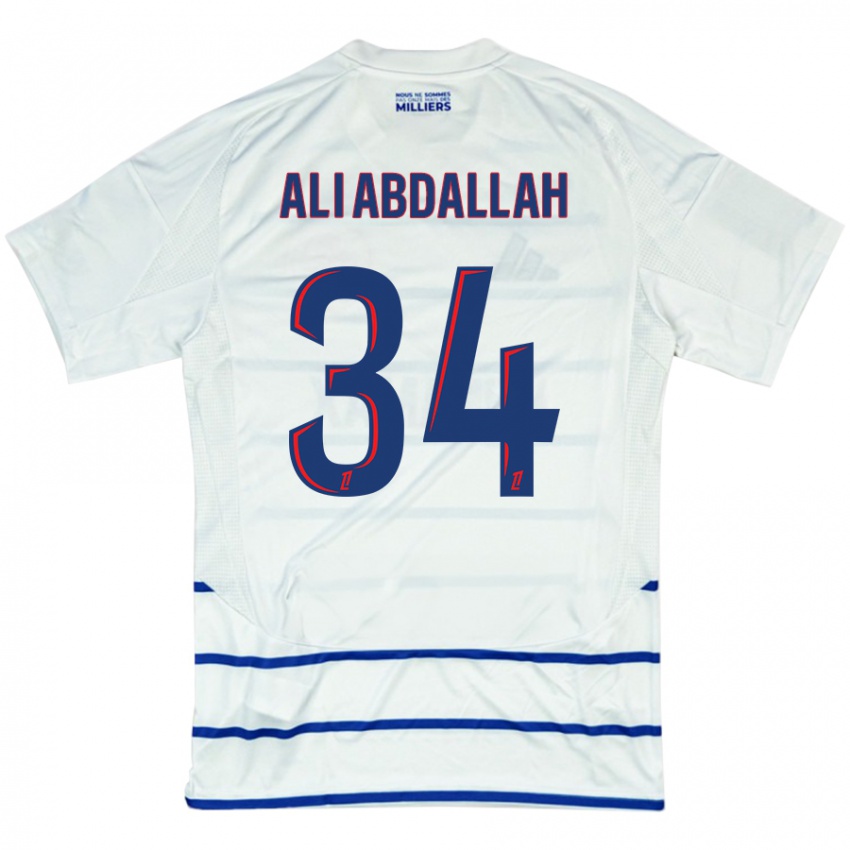 Mulher Camisola Aboubacar Ali Abdallah #34 Azul Branco Alternativa 2024/25 Camisa Brasil