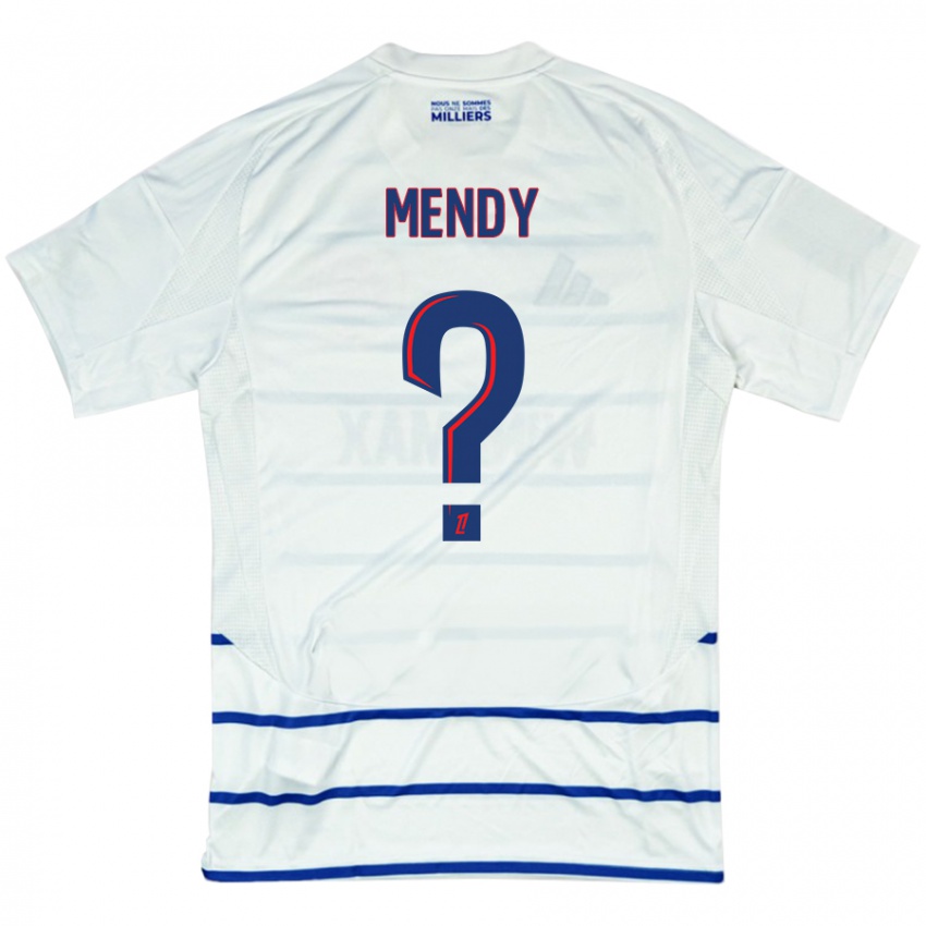 Mulher Camisola François Mendy #0 Azul Branco Alternativa 2024/25 Camisa Brasil