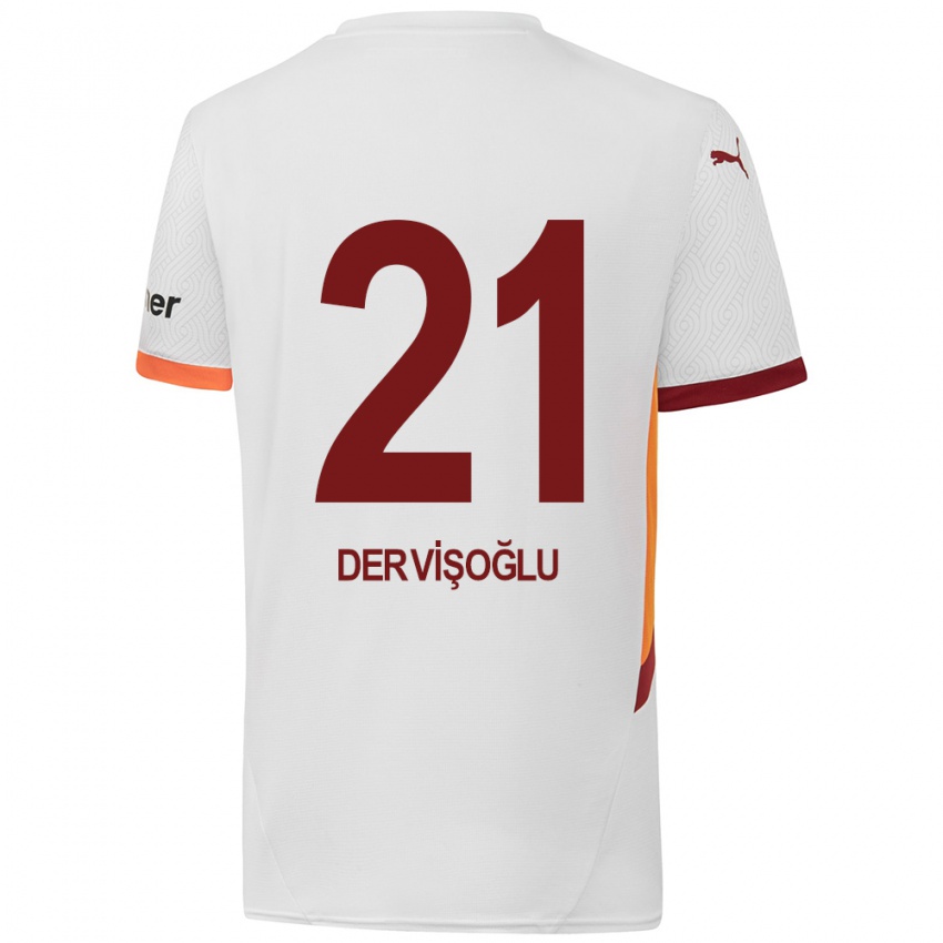 Mulher Camisola Halil Dervişoğlu #21 Branco Amarelo Vermelho Alternativa 2024/25 Camisa Brasil