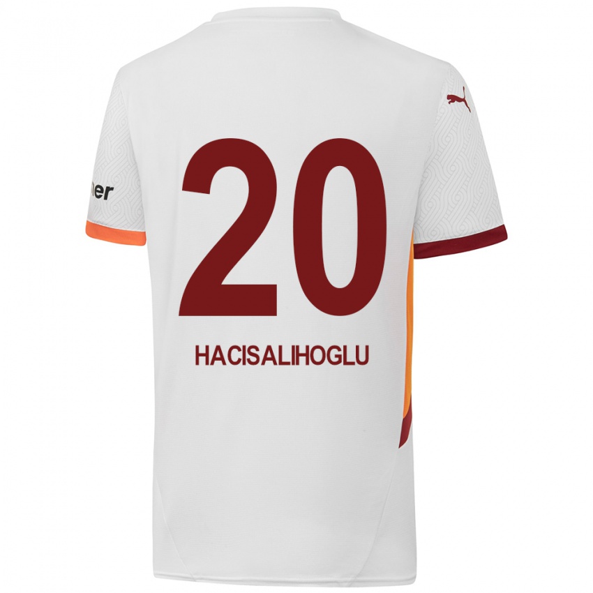 Mulher Camisola Arda Hacisalihoglu #20 Branco Amarelo Vermelho Alternativa 2024/25 Camisa Brasil