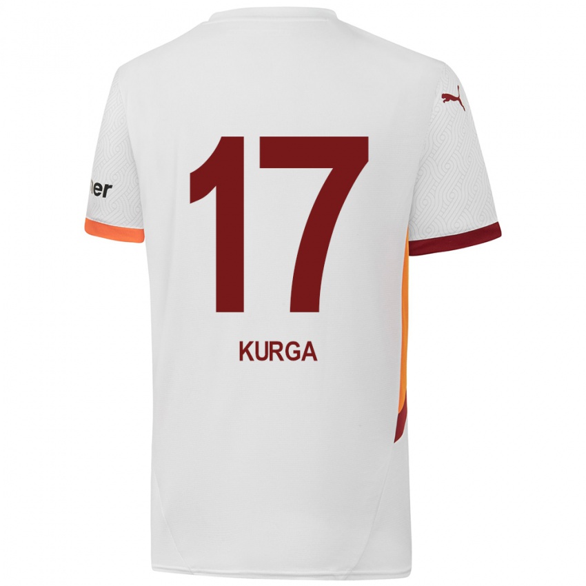 Mulher Camisola Handan Kurğa #17 Branco Amarelo Vermelho Alternativa 2024/25 Camisa Brasil