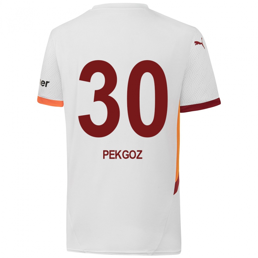 Mulher Camisola Berra Pekgöz #30 Branco Amarelo Vermelho Alternativa 2024/25 Camisa Brasil