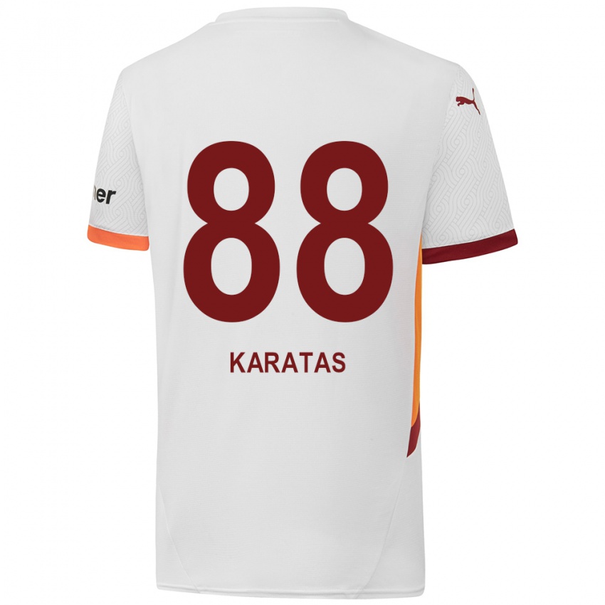 Mulher Camisola Kazımcan Karataş #88 Branco Amarelo Vermelho Alternativa 2024/25 Camisa Brasil