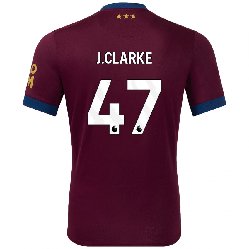 Mulher Camisola Jack Clarke #47 Castanho Alternativa 2024/25 Camisa Brasil