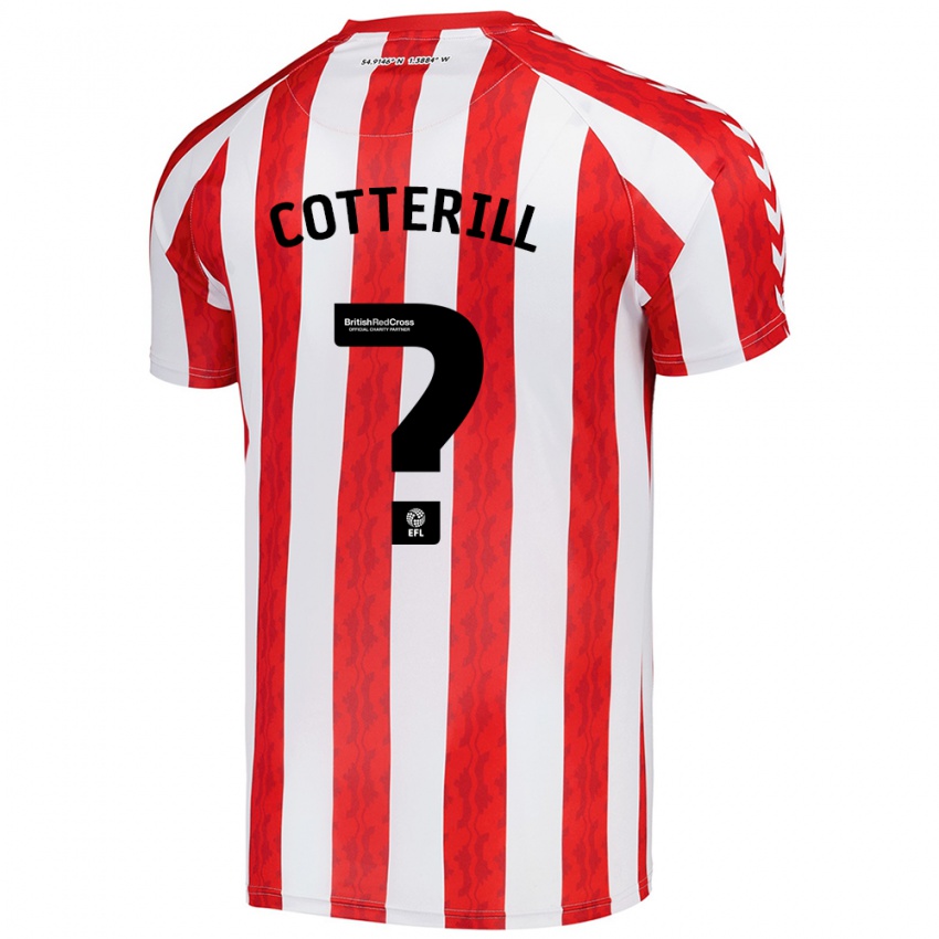 Criança Camisola Jamie Cotterill #0 Vermelho Branco Principal 2024/25 Camisa Brasil