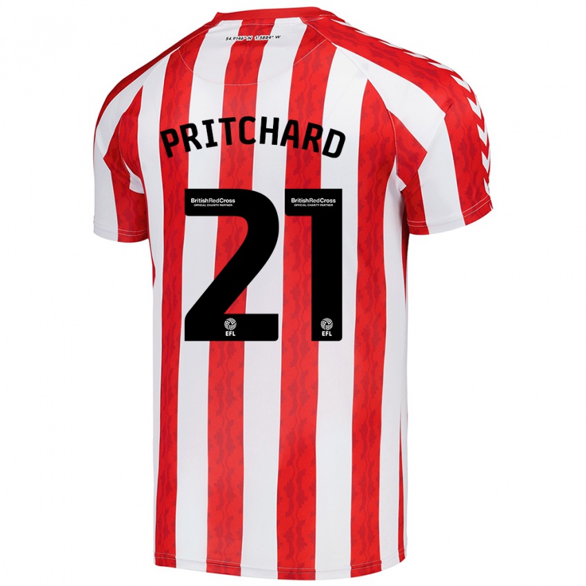 Criança Camisola Alex Pritchard #21 Vermelho Branco Principal 2024/25 Camisa Brasil