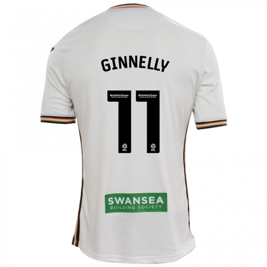 Criança Camisola Josh Ginnelly #11 Branco Principal 2024/25 Camisa Brasil