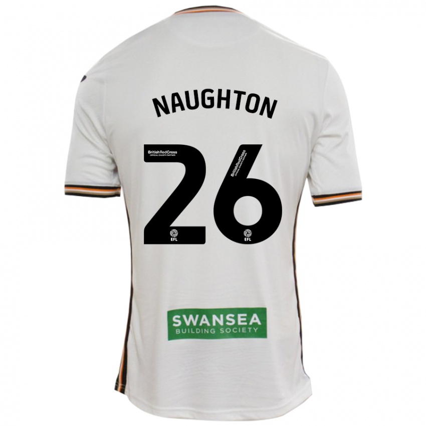 Criança Camisola Kyle Naughton #26 Branco Principal 2024/25 Camisa Brasil