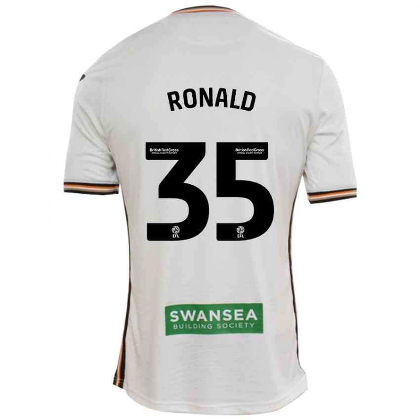 Criança Camisola Ronald #35 Branco Principal 2024/25 Camisa Brasil