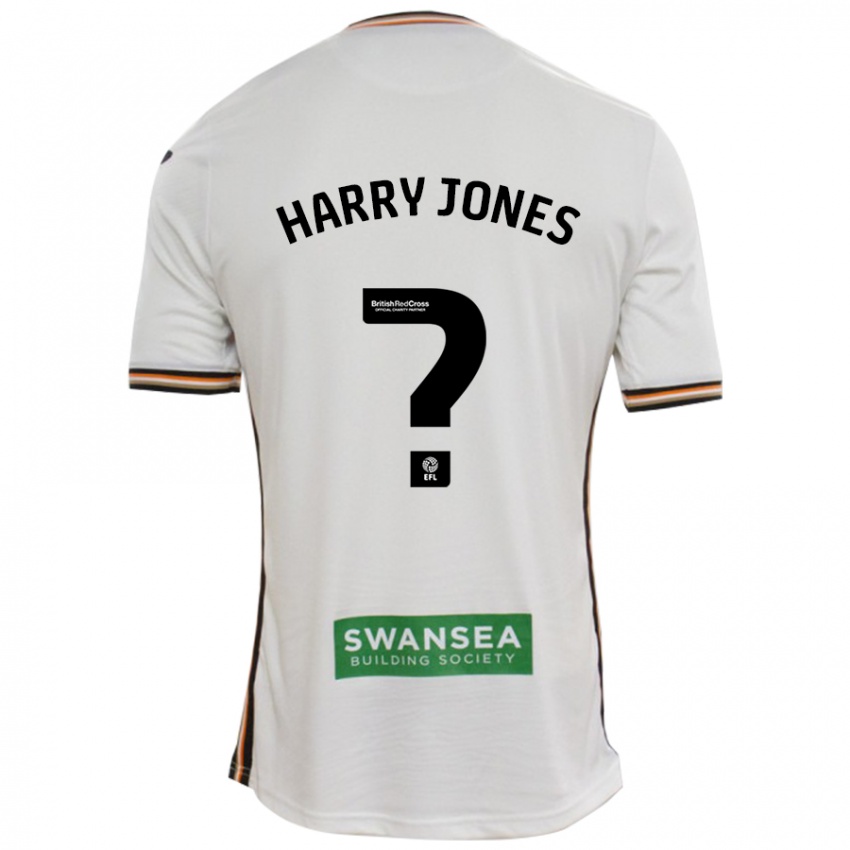 Criança Camisola Harry Jones #0 Branco Principal 2024/25 Camisa Brasil