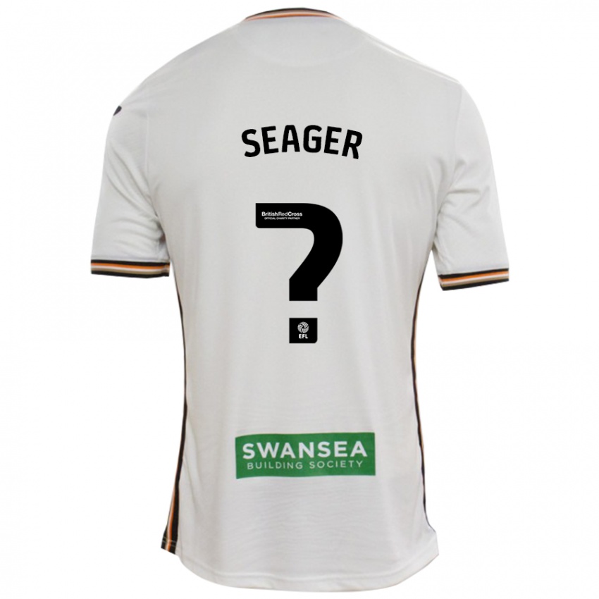 Criança Camisola Sam Seager #0 Branco Principal 2024/25 Camisa Brasil