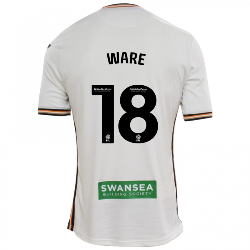 Criança Camisola Phoebe Ware #18 Branco Principal 2024/25 Camisa Brasil