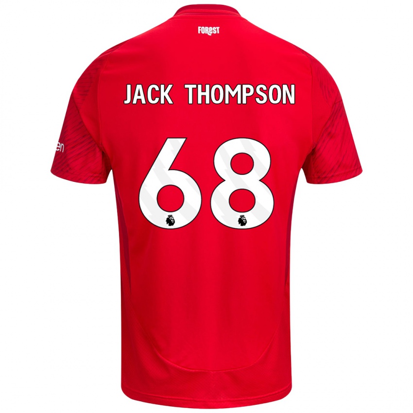 Criança Camisola Jack Thompson #68 Vermelho Branco Principal 2024/25 Camisa Brasil