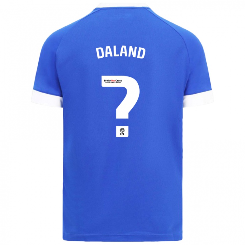 Criança Camisola Jesper Daland #0 Céu Azul Principal 2024/25 Camisa Brasil