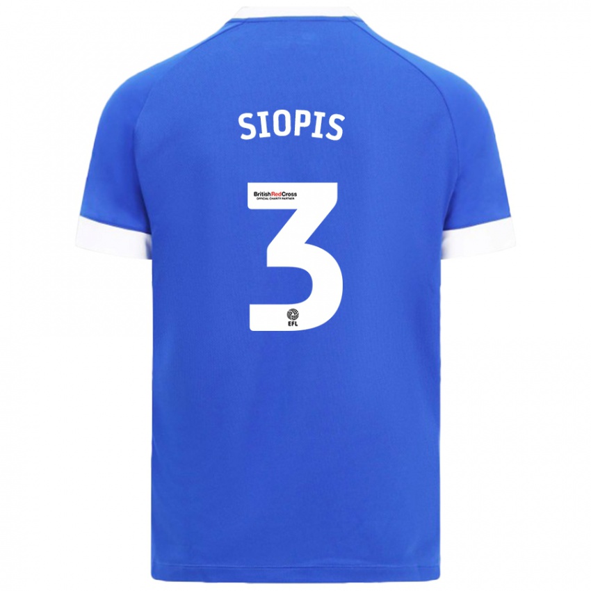 Criança Camisola Manolis Siopis #3 Céu Azul Principal 2024/25 Camisa Brasil