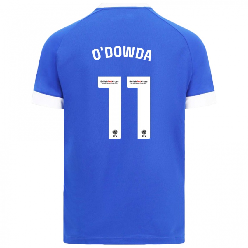 Criança Camisola Callum O'dowda #11 Céu Azul Principal 2024/25 Camisa Brasil