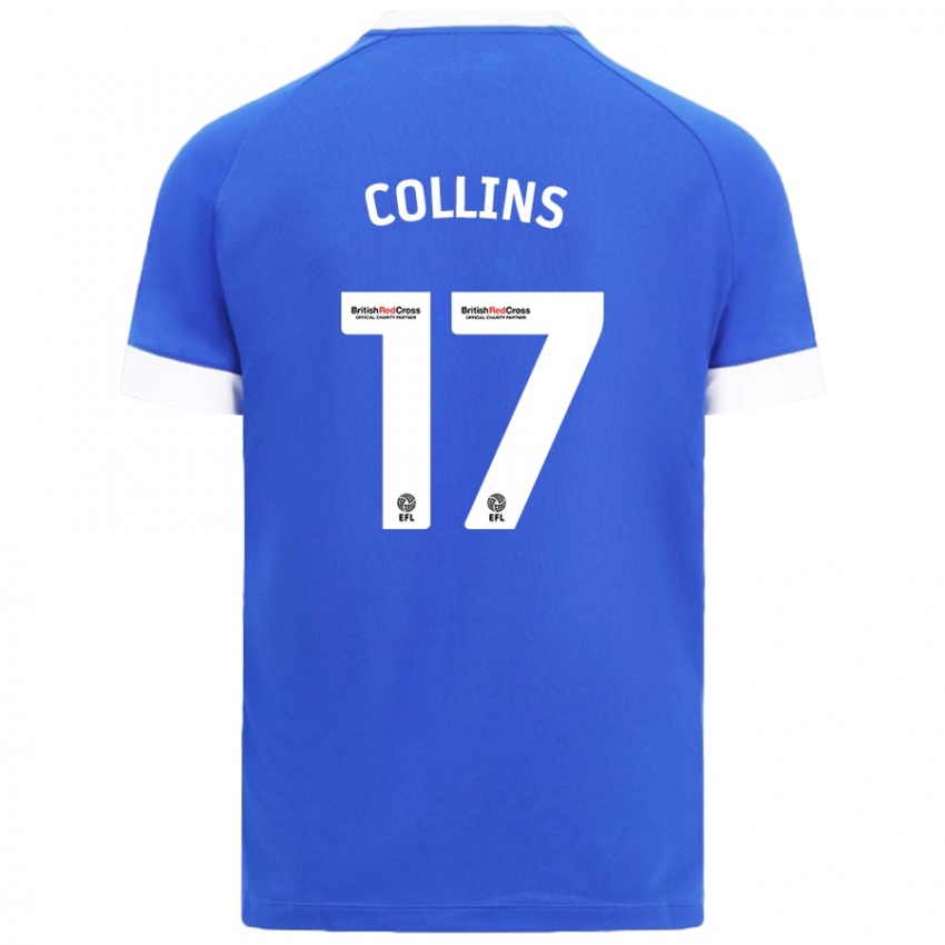 Criança Camisola Jamilu Collins #17 Céu Azul Principal 2024/25 Camisa Brasil