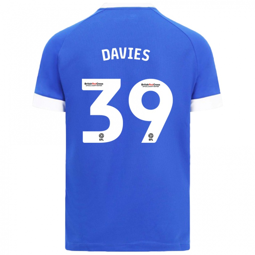 Criança Camisola Isaak Davies #39 Céu Azul Principal 2024/25 Camisa Brasil