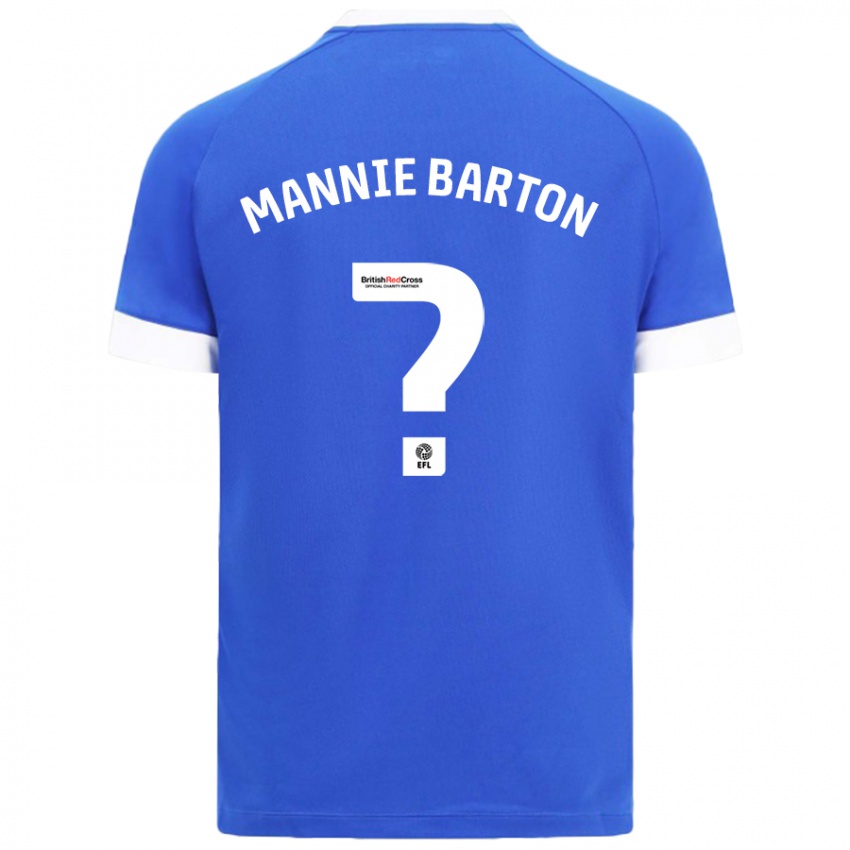 Criança Camisola Mannie Barton #0 Céu Azul Principal 2024/25 Camisa Brasil