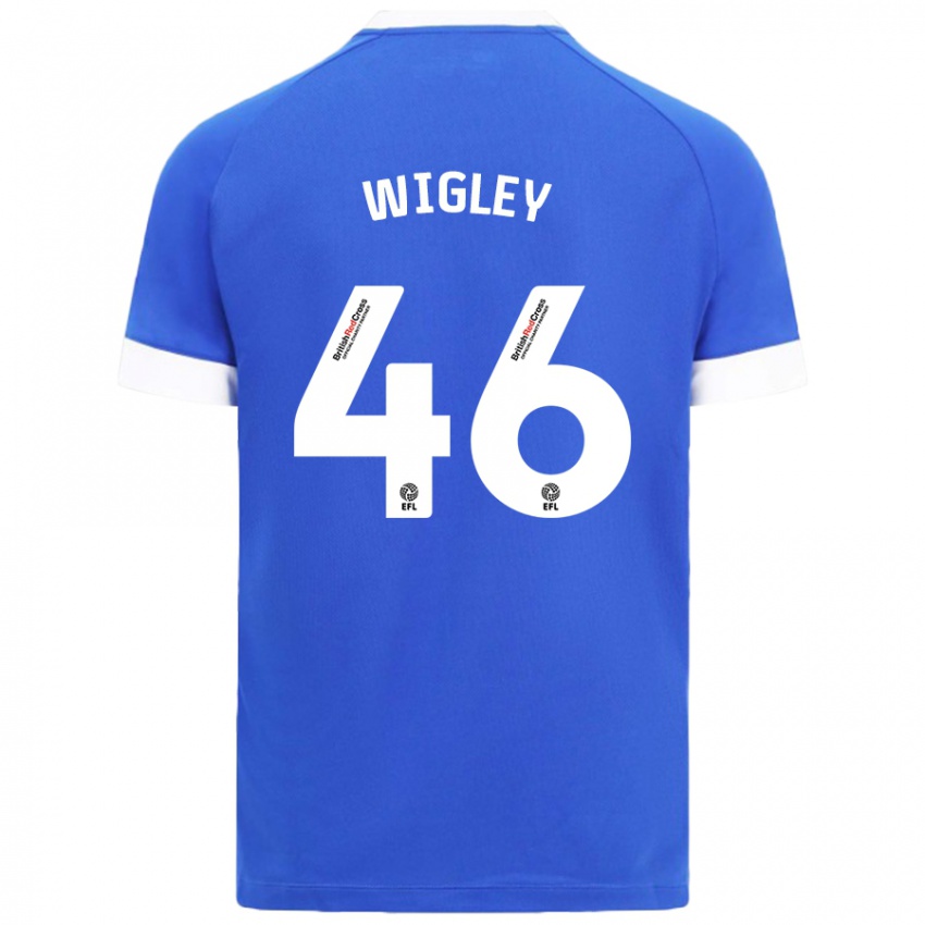 Criança Camisola Morgan Wigley #46 Céu Azul Principal 2024/25 Camisa Brasil