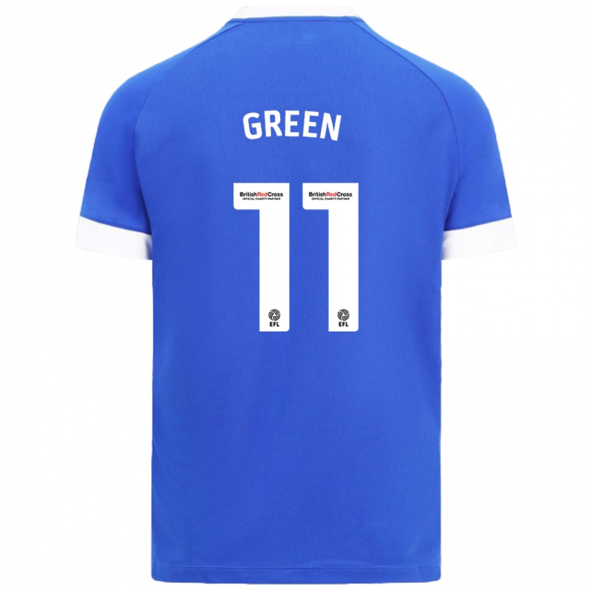 Criança Camisola Danielle Green #11 Céu Azul Principal 2024/25 Camisa Brasil