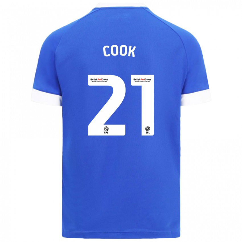 Criança Camisola Mikayla Cook #21 Céu Azul Principal 2024/25 Camisa Brasil