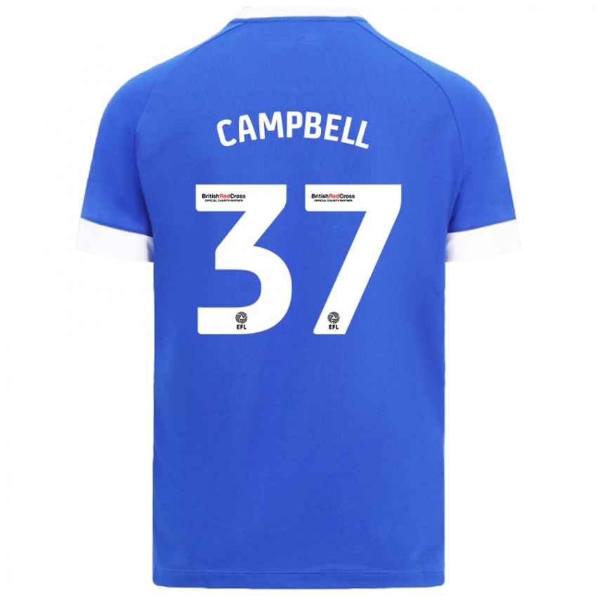 Criança Camisola Vontae Daley-Campbell #37 Céu Azul Principal 2024/25 Camisa Brasil