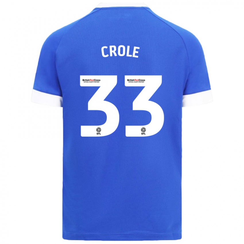 Criança Camisola James Crole #33 Céu Azul Principal 2024/25 Camisa Brasil