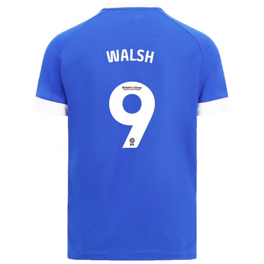 Criança Camisola Catherine Walsh #9 Céu Azul Principal 2024/25 Camisa Brasil